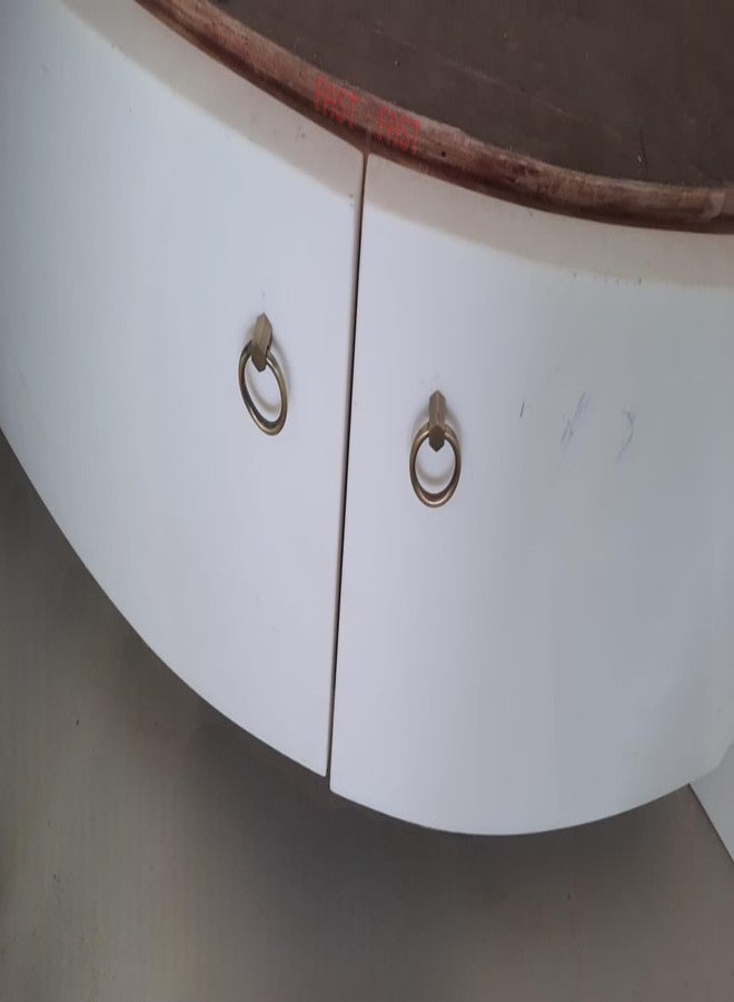 فاست مقبض سحب نحاسي عتيق من FAST PK05، دائري 35 مم، مناسب للخزائن الصغيرة والأدراج والأبواب (4) - Image 4